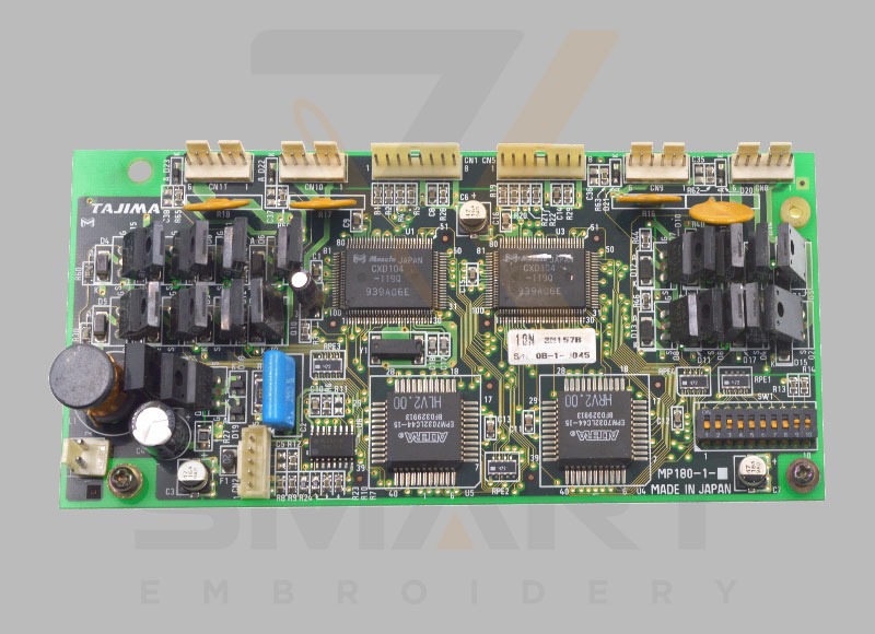 Használt MP 180-1 elektronikus kártya HLV 2.00 a Tajima egyfejű hímzőgéphez 0J2700101060 CL6101A60000