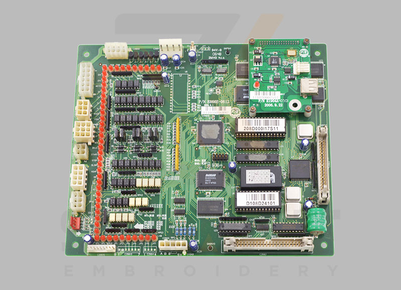 Valódi használt Dahao elektronikus CPU tábla eredeti fő kártya P/N E866 kínai hímzőgép pótalkatrészek