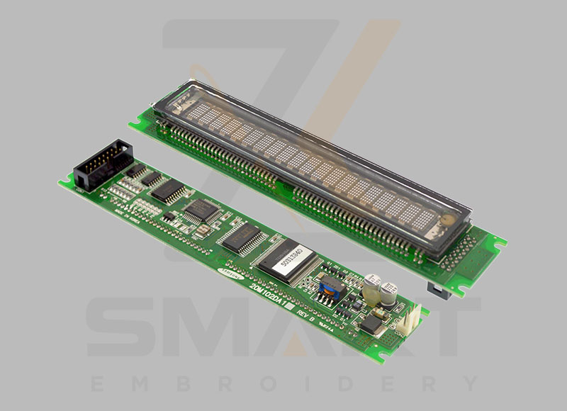 20M102DA1 operációs fej karakterek VFD Használt kijelző képernyő Dot Matrix Display modul 5vdc Power Párhuzamos soros interfész