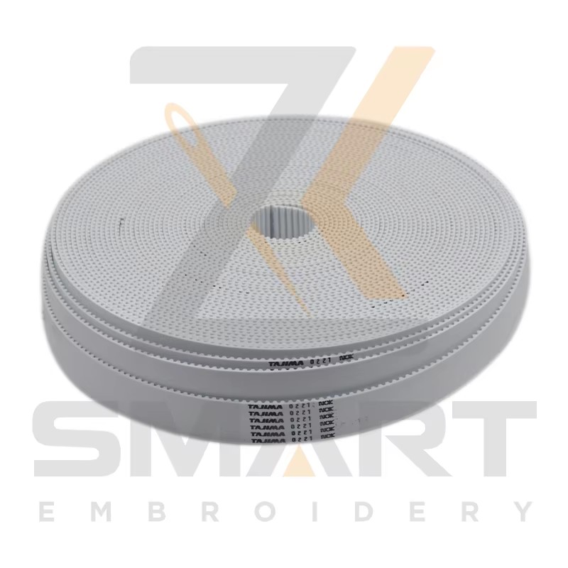 Kiváló minőségű Tajima XY keret S5M 35 mm szélességű vezérműszíj fehér színű hímzőgép alkatrészek D01-S5M-35-TJW02