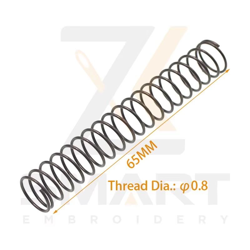 Presser Foot Return Spring Thread Dia. 0.8MM Hossza 65MM Tajima SWF Kínai Fűrészgép Alkatrészek N0502TJ-0.8*65