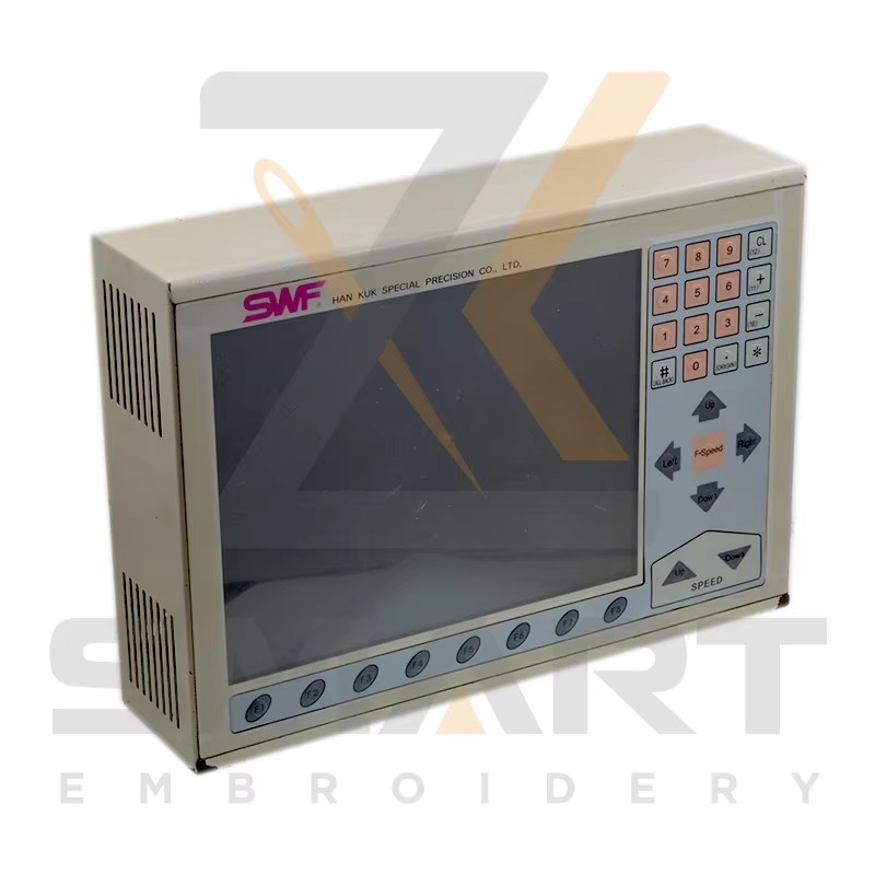 Használt eredeti SWF Monitor B sorozat Embroidey Machine alkatrészek ESWF-M01/B