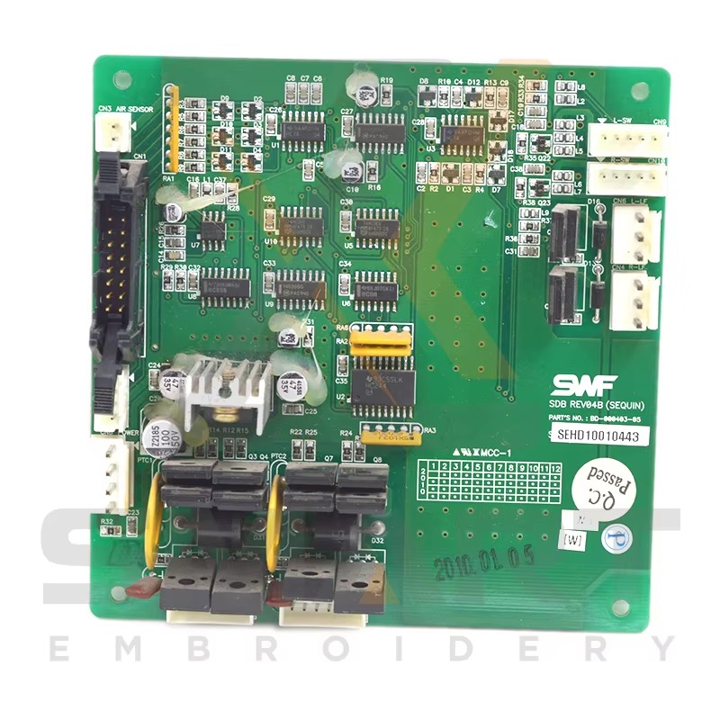 Használt eredeti SWF Board BD-000403 Embroidery Machine Alkatrészek ESWF-BD-000403